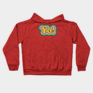 Yo! (Retro Pop Art Text) Kids Hoodie